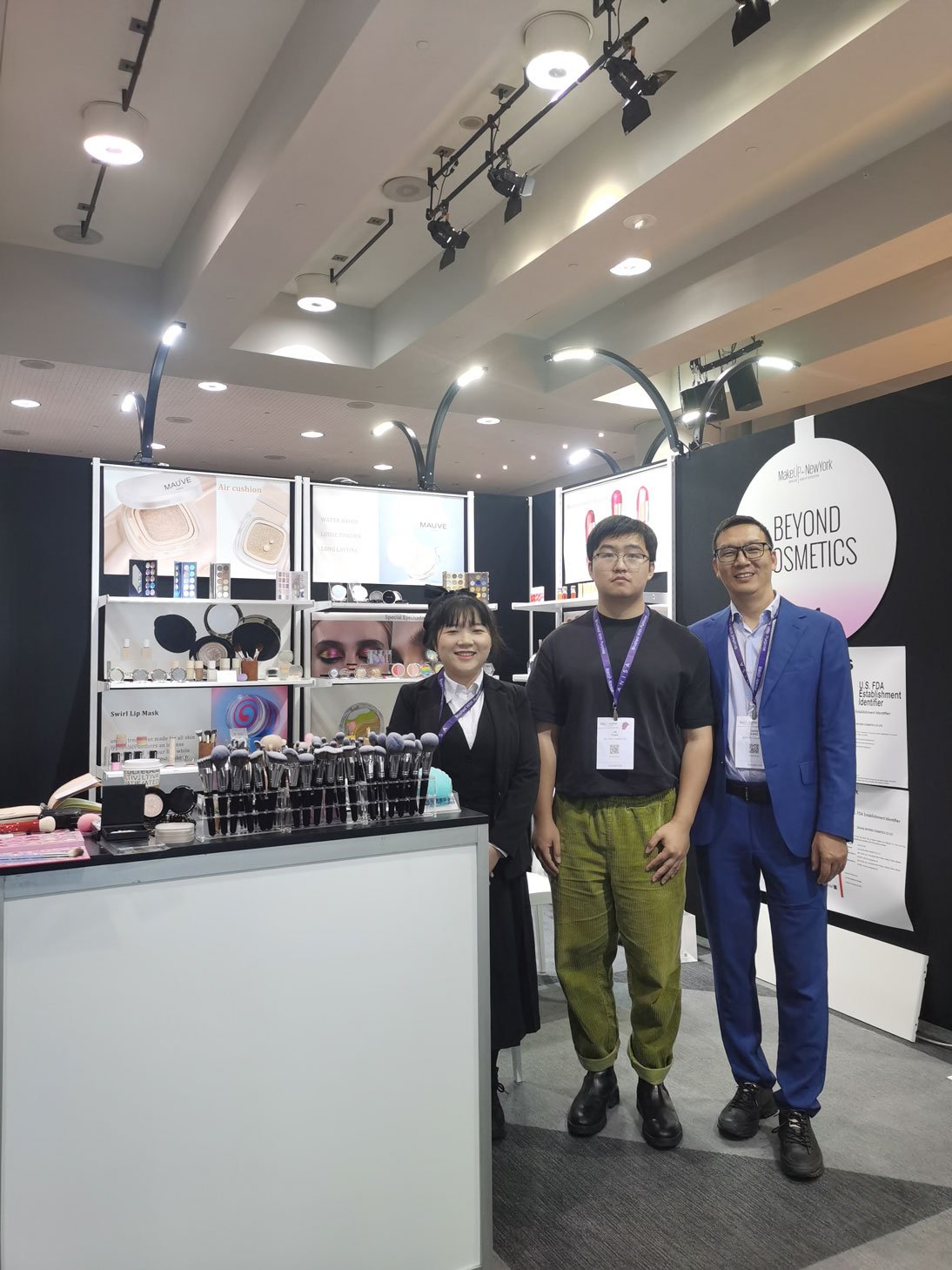 Team members in Makeup NewYork Fair 2024