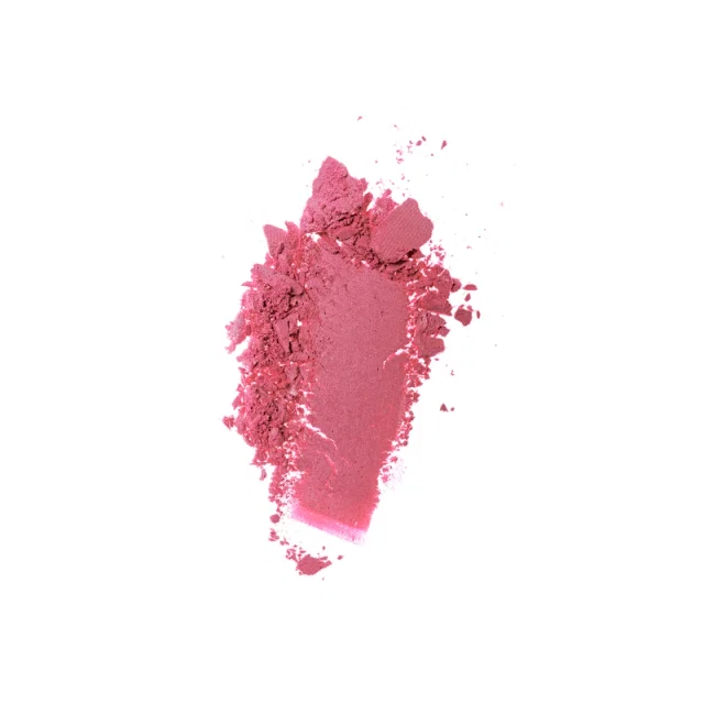 Stroke of crushed shiny peach blush