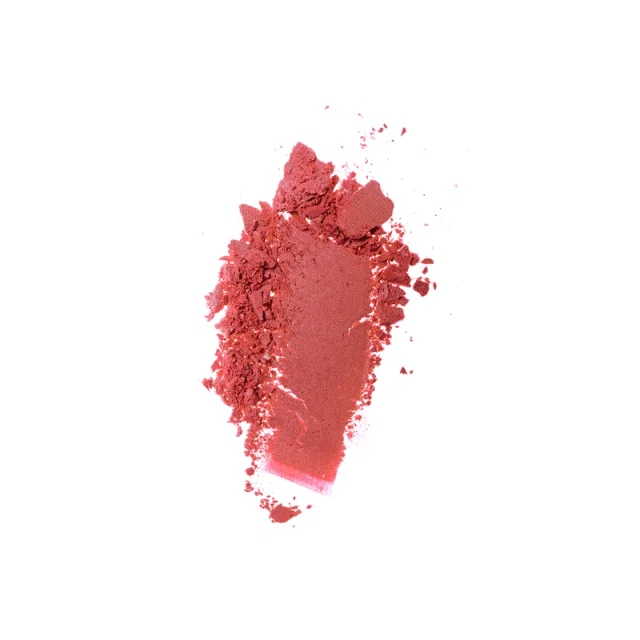 Stroke of crushed red color blush