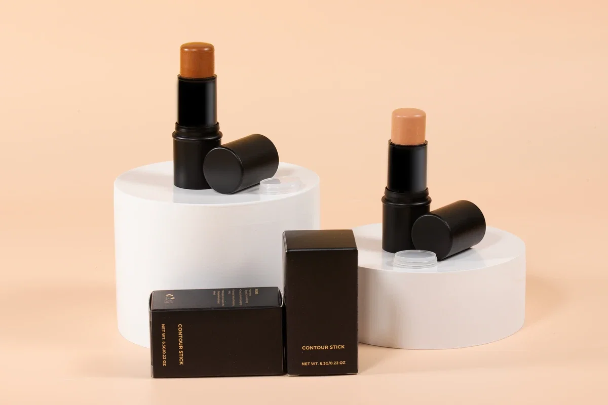 Private Label Contour Stick for quick makeup with multi-use application and sleek packaging.