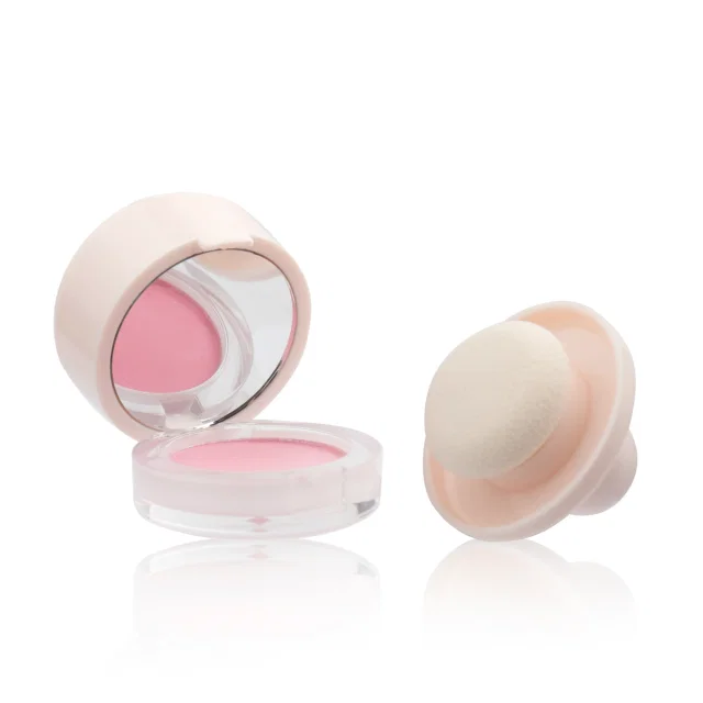Close-Up View of Private label cream to powder blush