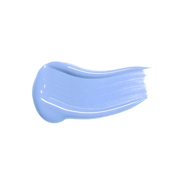 Мазок фиолетового консилера на белом фоне