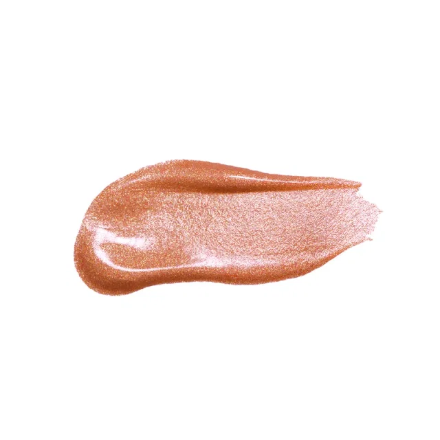 Honey Butter Brown color lip gloss smeared