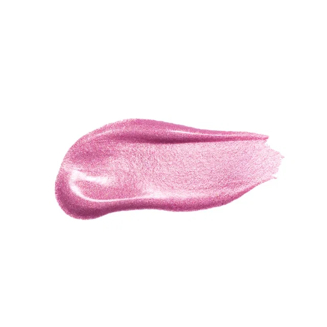 Pink Lilac color lip gloss smeared