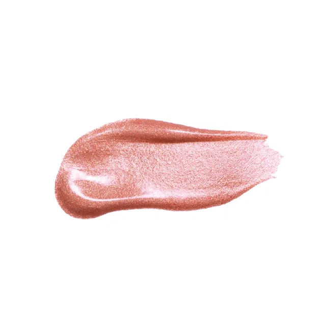 Rose Nude color lip gloss smeared