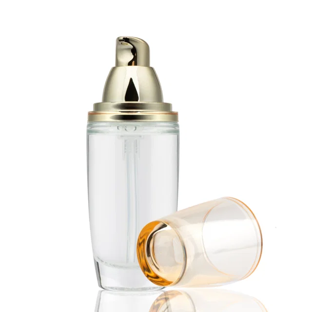 Close up view of private label hydrating toner with lid on white background